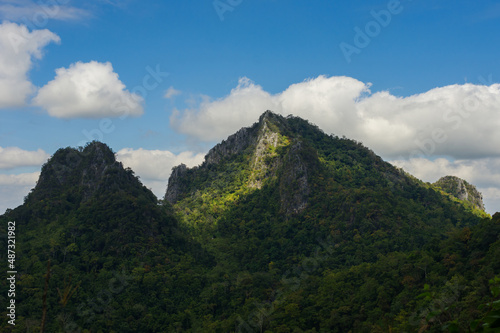 The view on the way up to Doi Luang Chiang Dao, Chiang Mai, Thailand.