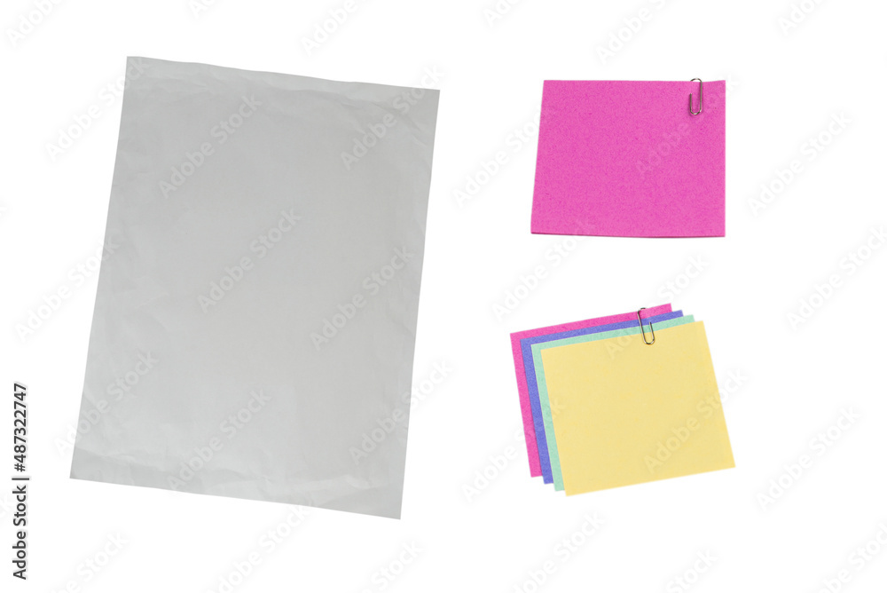 Crumpled white paper background. Crumpled white paper background.