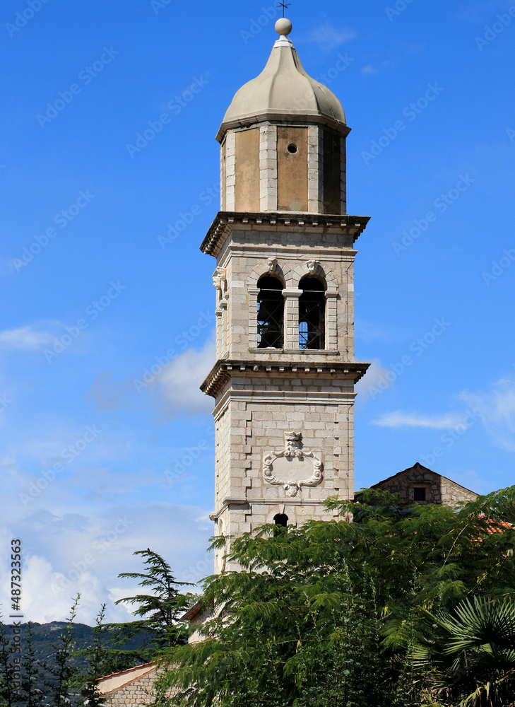 church in the old town of Cres, island Cres, Croatia