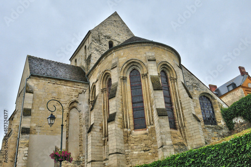 Vaux sur Seine, France - june 29 2018 : Saint Pierre church
