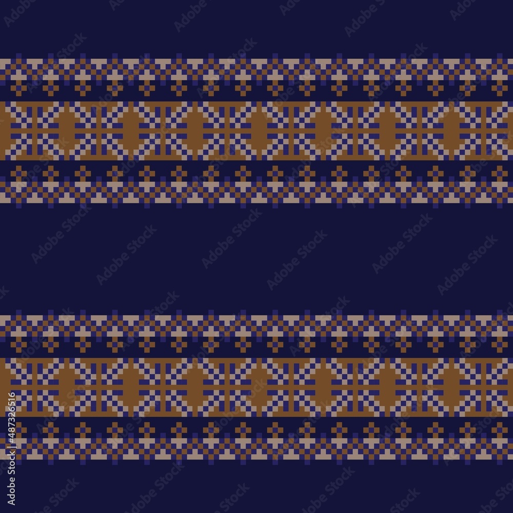 Christmas Fair Isle Seamless Pattern Design Christmas Fair Isle Seamless Pattern Design