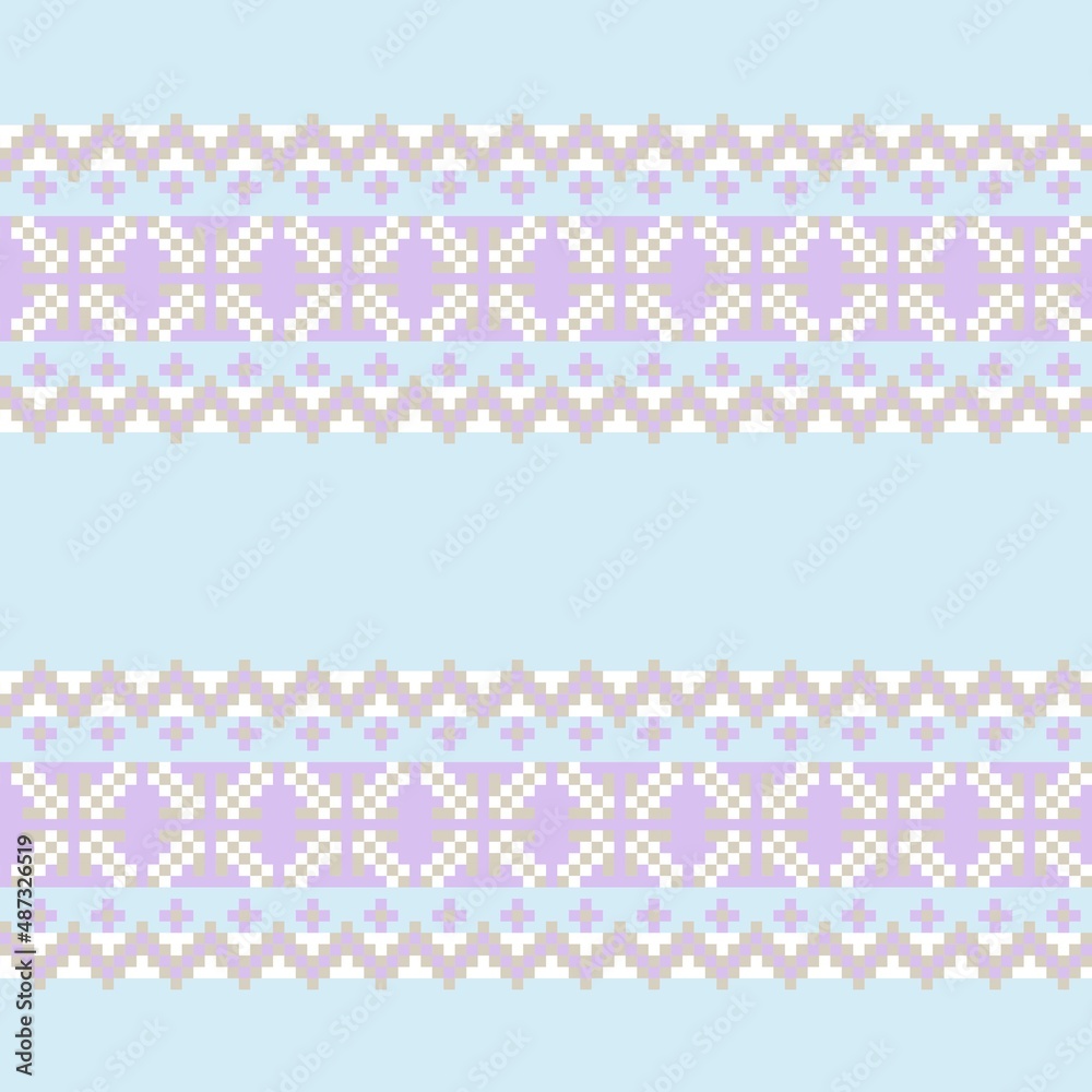 Christmas Fair Isle Seamless Pattern Design Christmas Fair Isle Seamless Pattern Design