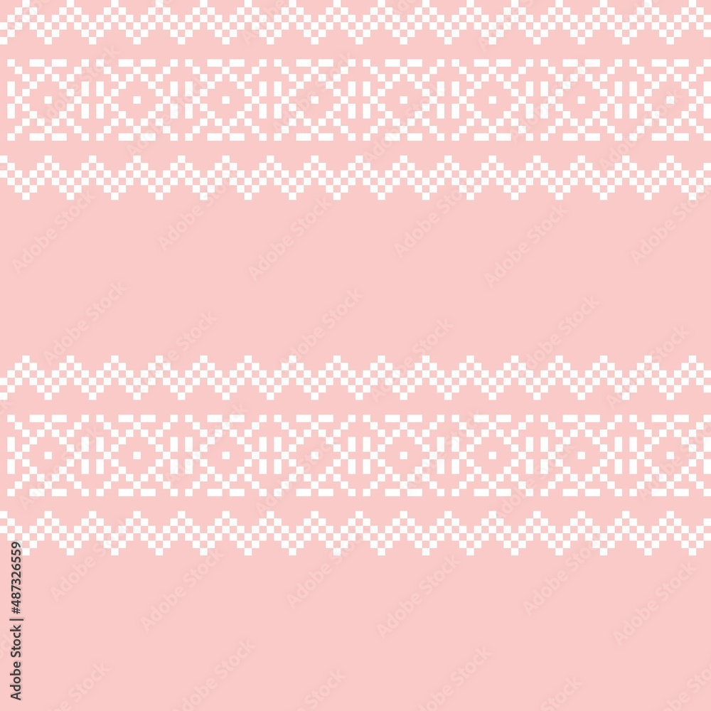 Christmas Fair Isle Seamless Pattern Design Christmas Fair Isle Seamless Pattern Design