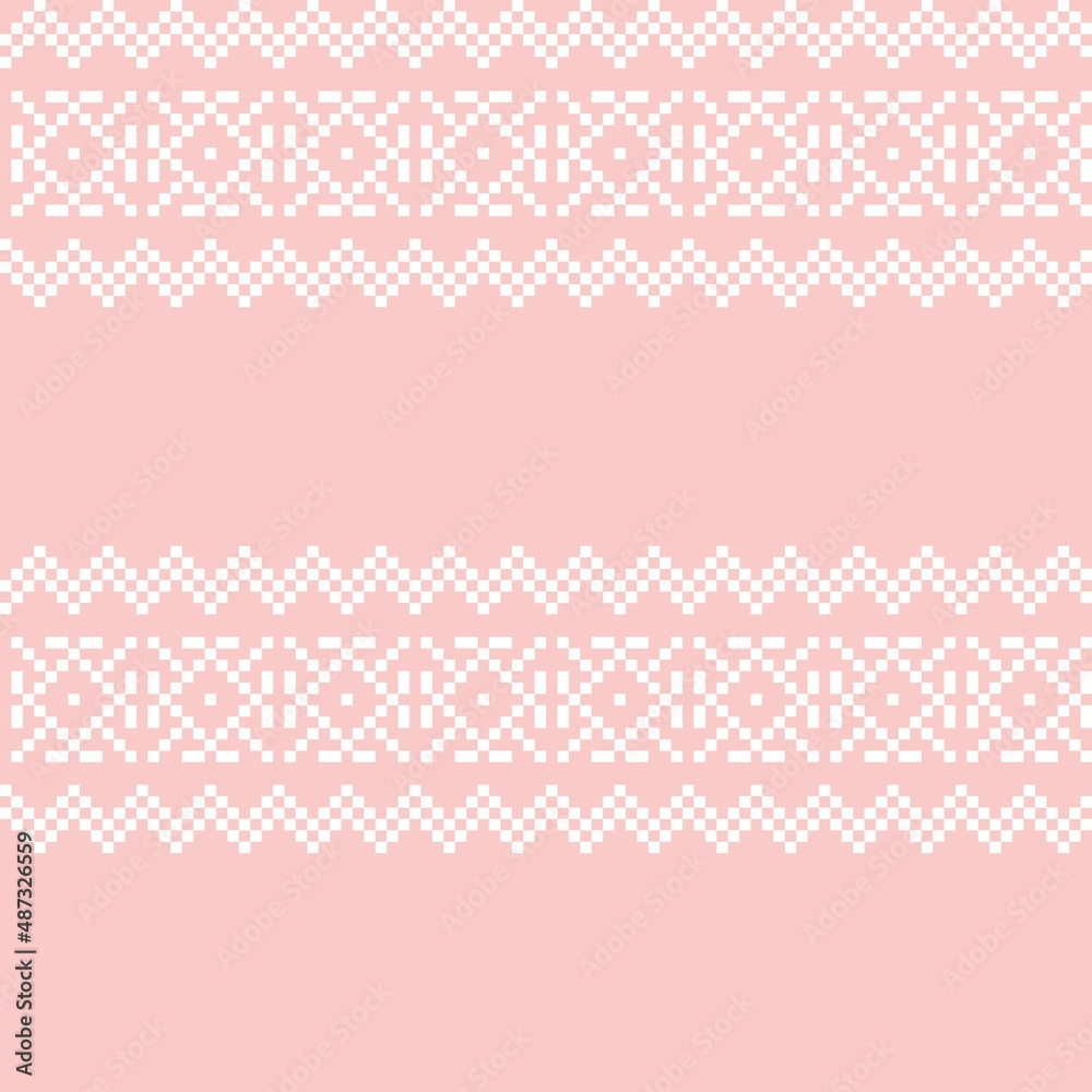 Christmas Fair Isle Seamless Pattern Design