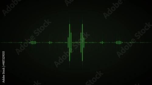 Audio spectrum sound wave effect. Digital equalizer.
