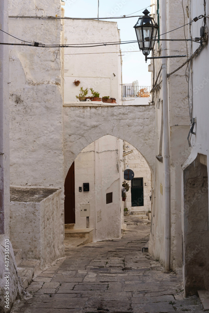 Naklejka premium Ostuni, historic town in Apulia, Italy