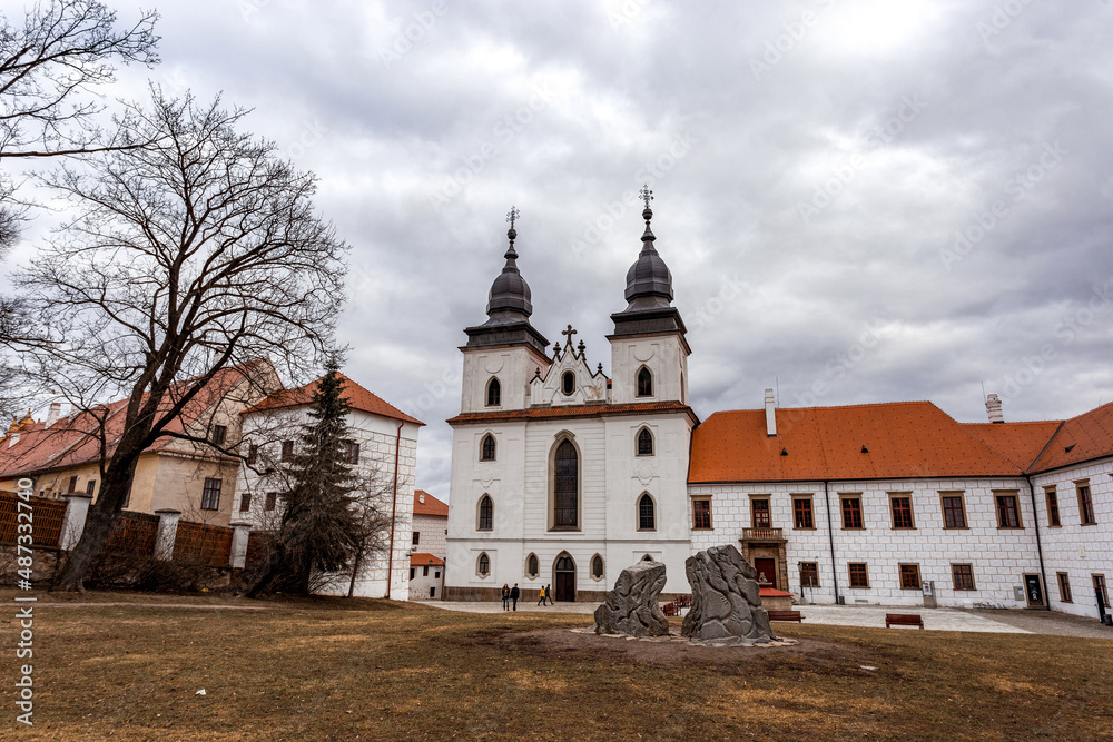 St. Procopius basilica and monastery, jewish town Trebic (the oldest Middle ages settlement of jew community in Central Europe), Moravia, Czechia