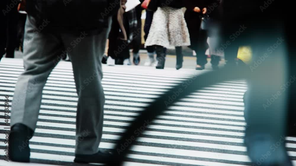 東京 新宿 スローモーション 2022年1月 東京 新宿 スローモーション 2022年1月