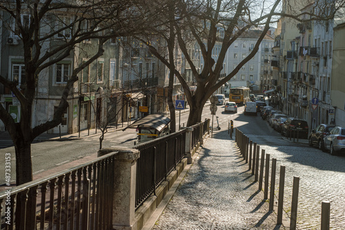 Obraz na płótnie Lisbon, street in the city w salonie
