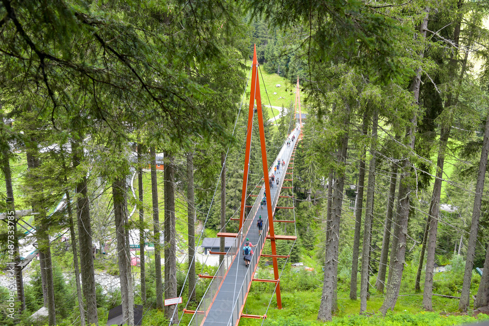 Fototapeta premium Brücke im Talschluss bei Lengau in Österreich