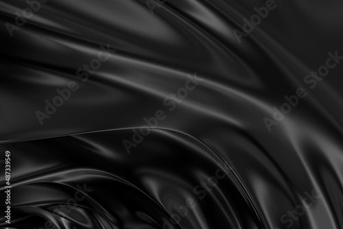 abstract soft dark shiny gray dynamic waves elegant shiny luxury fabric silk gradient texture on gray.