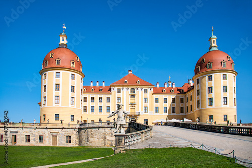 Panoramic view of Moritzburg Castle - hunting lodge