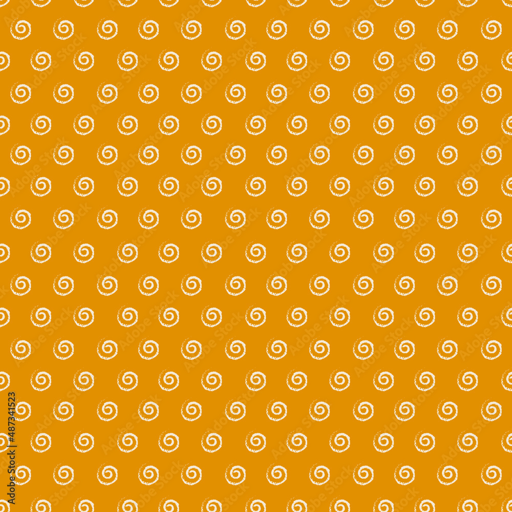 Seamless pattern in modern style. Bright yellow background with white spirals. Design for paper, cover, fabric, interior decor, conference and other users. Seamless pattern in modern style. Bright yellow background with white spirals. Design for paper, cover, fabric, interior decor, conference and other users.