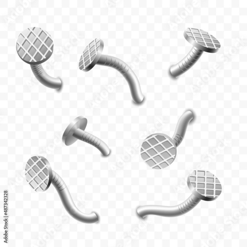 Old nail heads