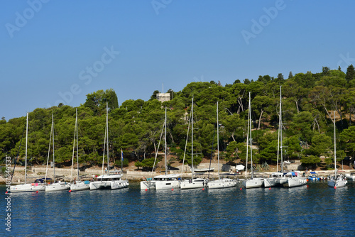 Hvar, Croatia - september 5 2021 : picturesque city in summer