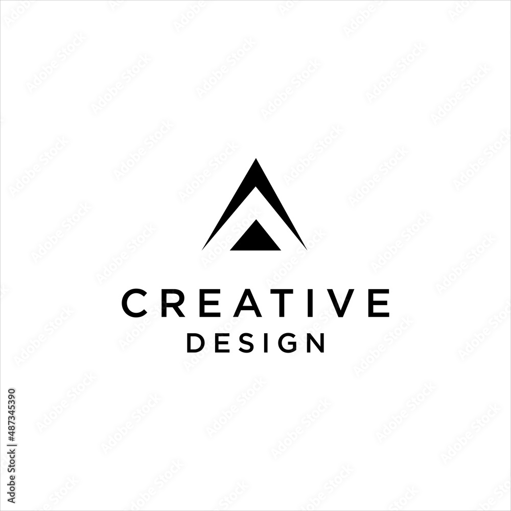 creative letter A logo and financial concept vector creative letter A logo and financial concept vector