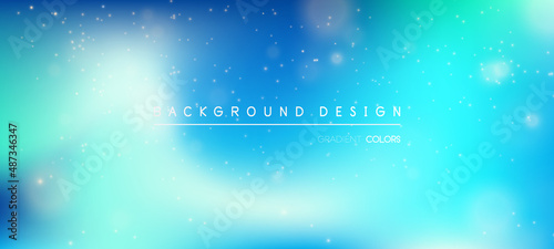 Abstract blurred bokeh light gradient background. Colorful smooth banner template. Mesh backdrop with bright colors. Vector