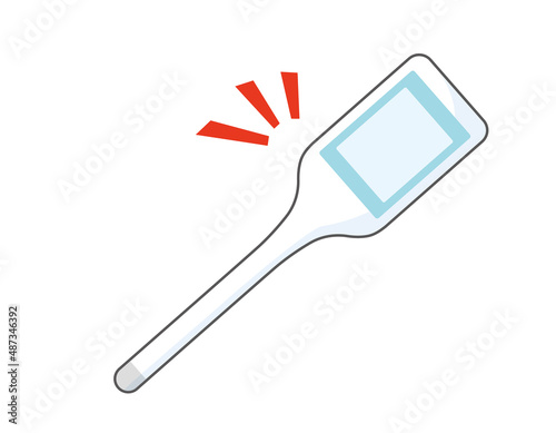 体温計　電子体温計  ベクターイラスト