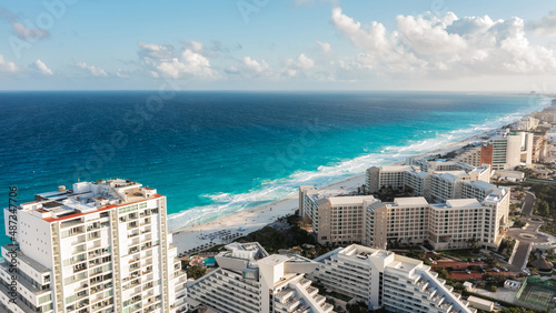 Aerial view of resort area in Cancun © a_medvedkov