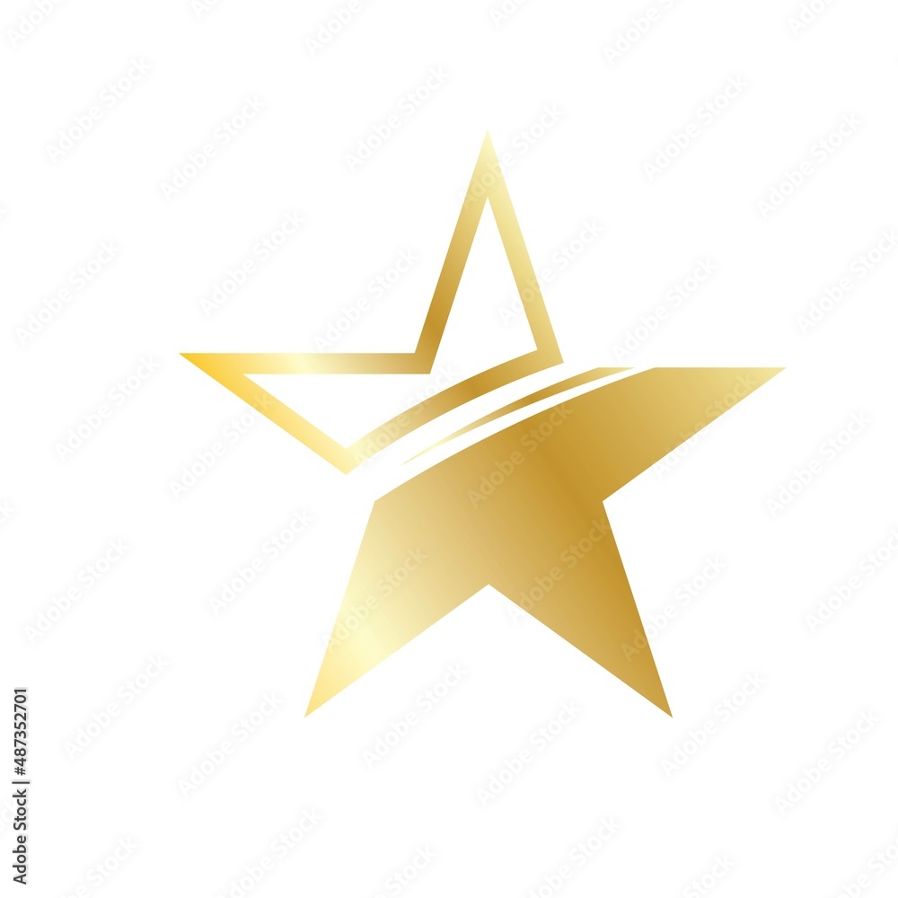 Obraz premium Star Logo abstract design vector template symbol concept icon.