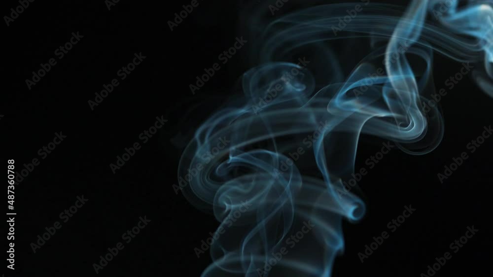 Abstract smoke rises up in beautiful swirls on a black background Abstract smoke rises up in beautiful swirls on a black background