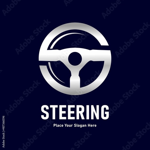 steering logo vector template. Suitable for business, web, art, automotive 