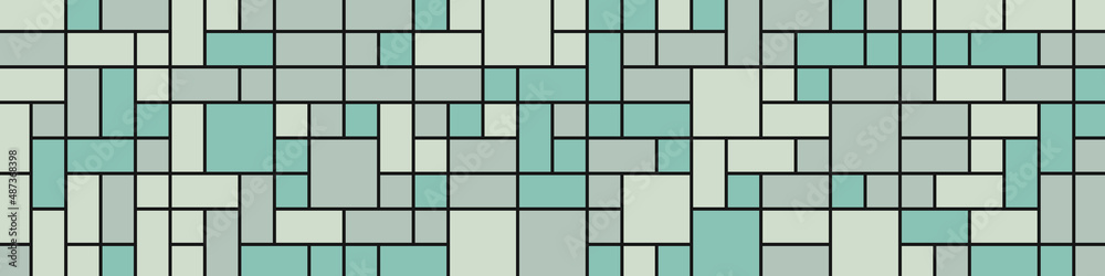 Fototapeta premium Offset Quads generative art background art illustration