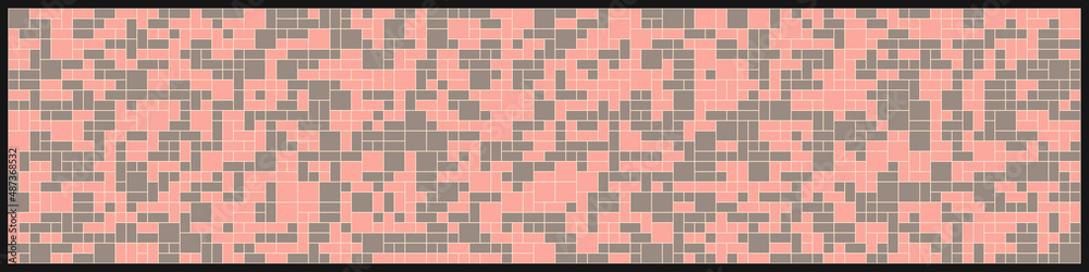 Fototapeta premium Offset Quads generative art background art illustration