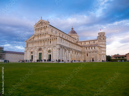 Italia, Toscana, la città di Pisa, La Torre Pendente e il duomo.