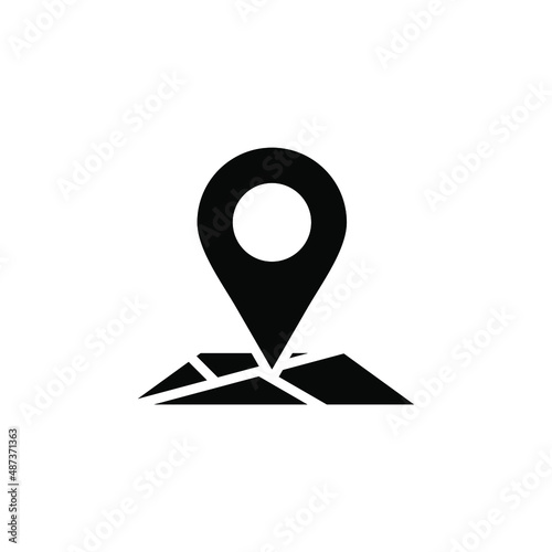 Free Download Gps, Map, Navigation, Direction Solid Icon Vector Illustration Logo Template. Suitable For Many Purposes. - GFXLoad
