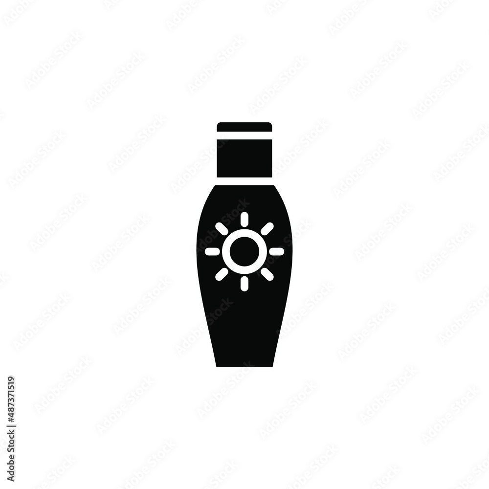 Sunblock, Sunscreen, Lotion, Summer Solid Icon Vector Illustration Logo Template. Suitable For Many Purposes. Sunblock, Sunscreen, Lotion, Summer Solid Icon Vector Illustration Logo Template. Suitable For Many Purposes.