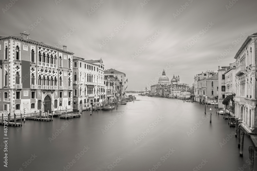 Fototapeta premium Der Canale Grande in Venedig, Langzeitbelichtung