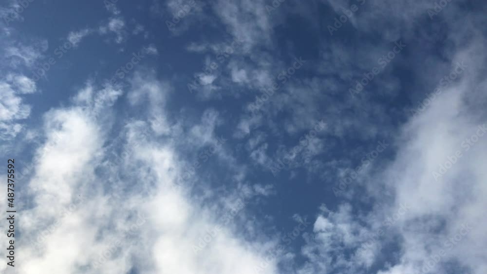 Floating white clouds against a blue sky Floating white clouds against a blue sky