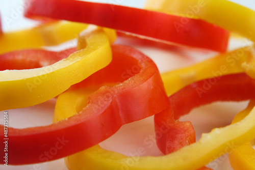red and yellow peppers