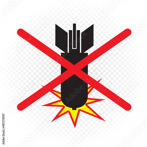 no war sign symbol stop bombing