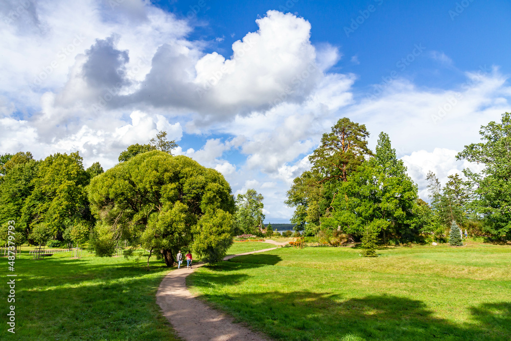 Monrepo park in Vyborg, Russia, August