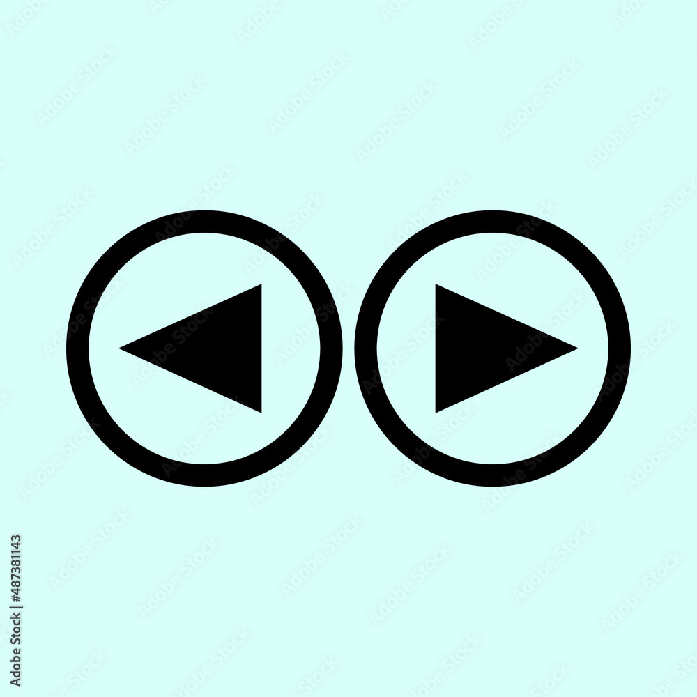 Play button icon in trendy flat style isolated on grey background. Play symbol for your web site design, logo, app, UI. Vector illustration Play button icon in trendy flat style isolated on grey background. Play symbol for your web site design, logo, app, UI. Vector illustration