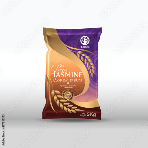 Rice Package Mockup Thailand food Products