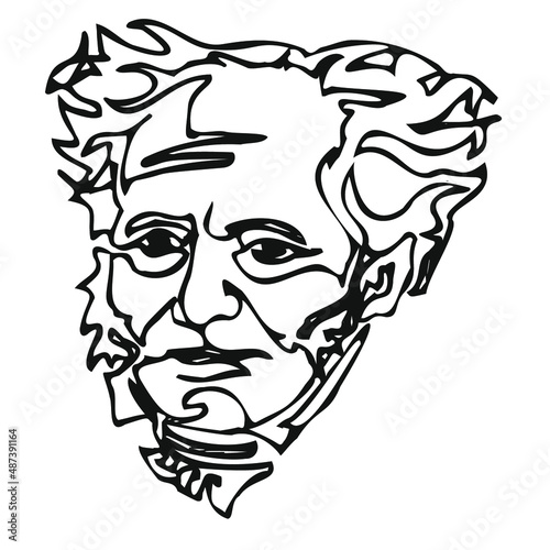 portrait of Schopenhauer photo
