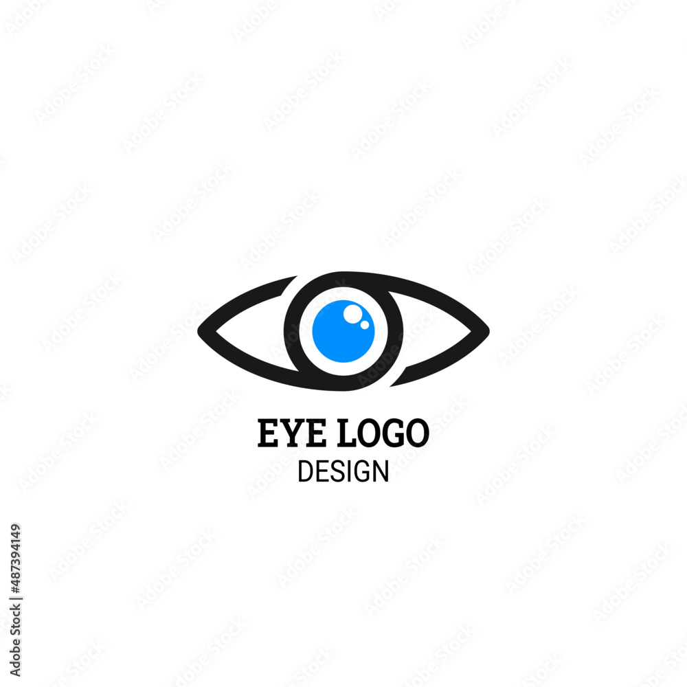 Obraz premium creative eye logo vector design