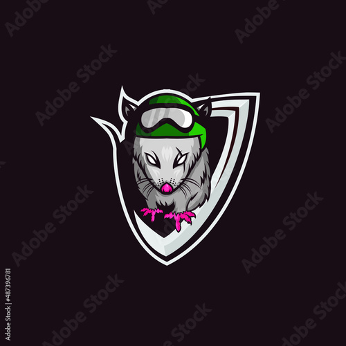 bilby mascot logo gaming vector esports