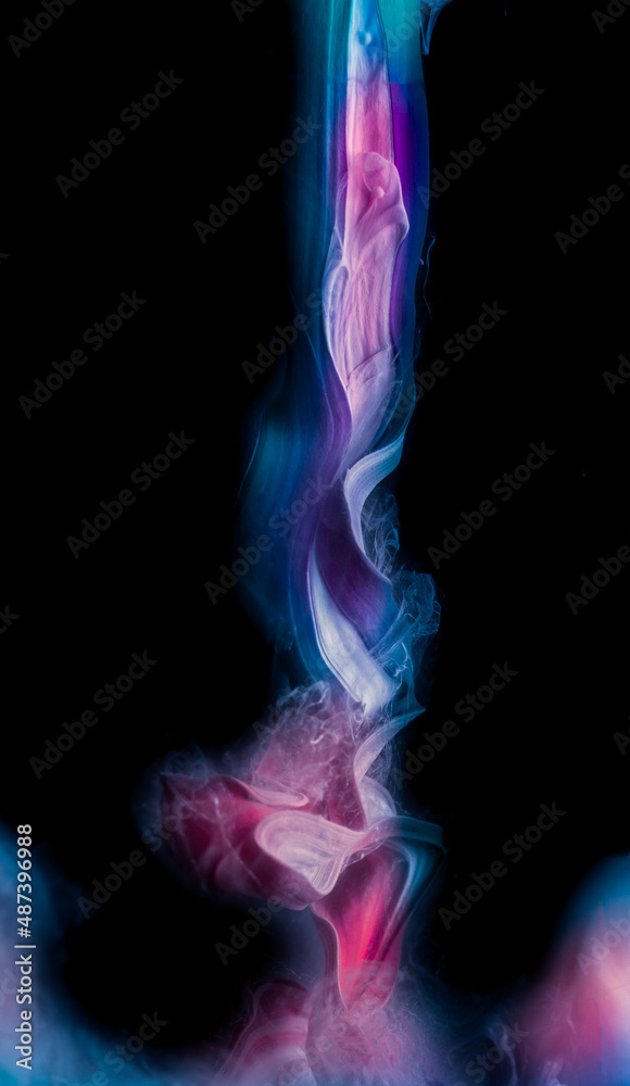 Fototapeta premium Abstract acrylic drop in water