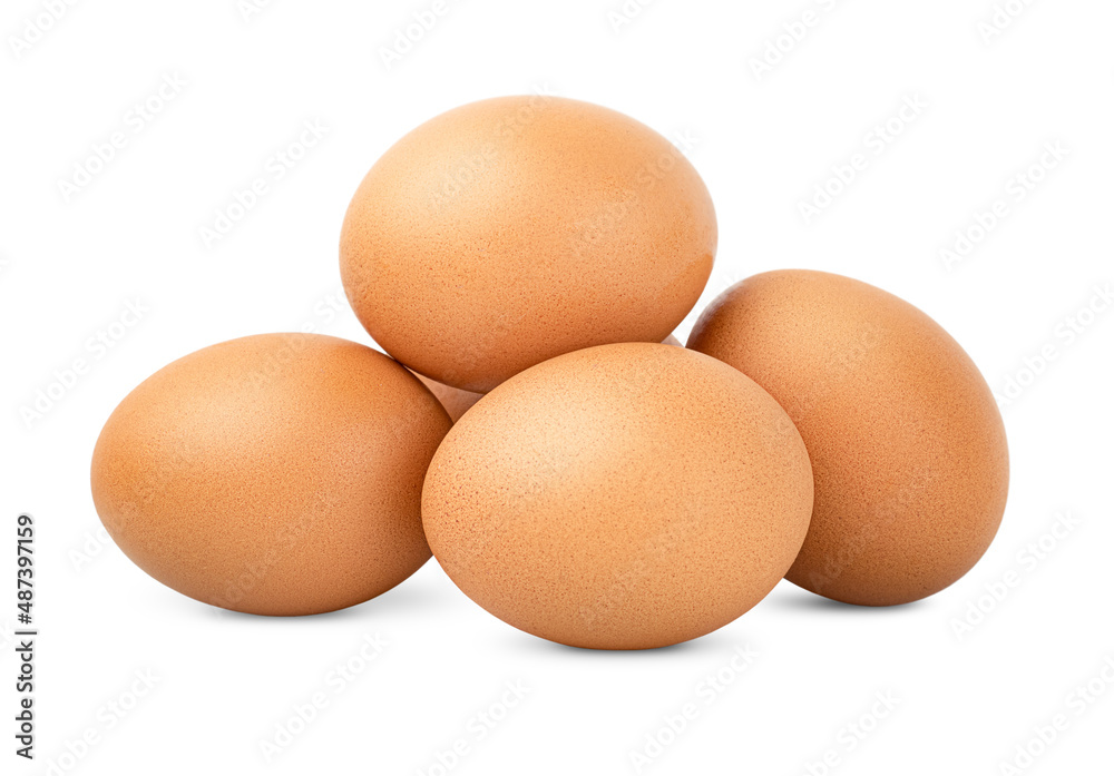 a bunch of eggs on a white isolated background a bunch of eggs on a white isolated background