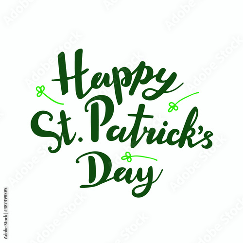 Happy St Patrick's Day Lettering
