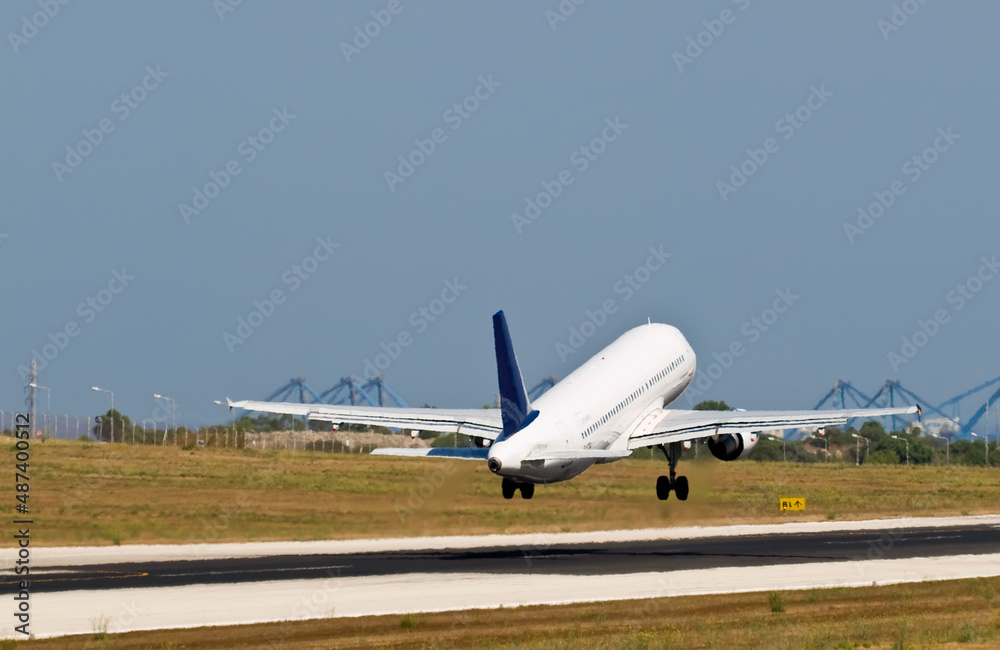 Civil Aircraft lands at Malta Airport Civil Aircraft lands at Malta Airport