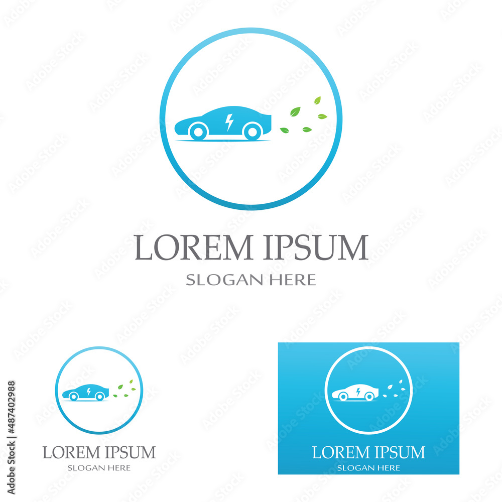 eco car and electric green car technology,icon logo vector design template. eco car and electric green car technology,icon logo vector design template.