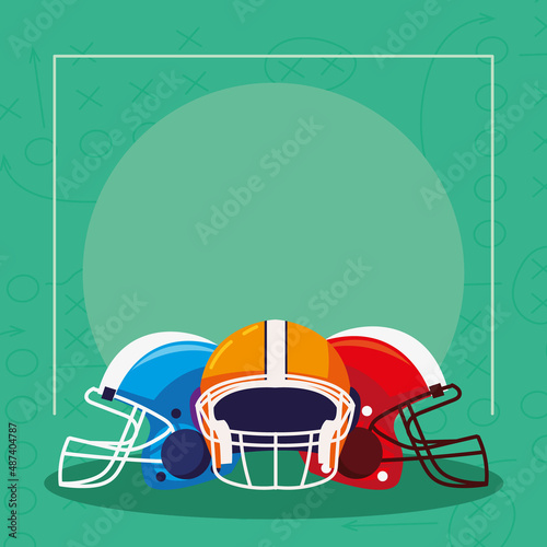 american football helmets