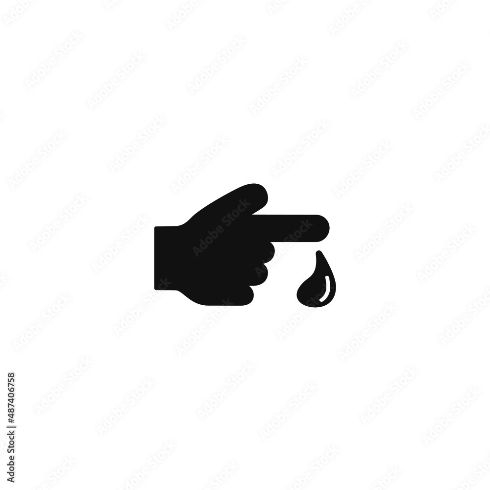 Blood sugar icons symbol vector elements for infographic web Blood sugar icons symbol vector elements for infographic web