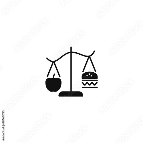 Balance Diet icons  symbol vector elements for infographic web
