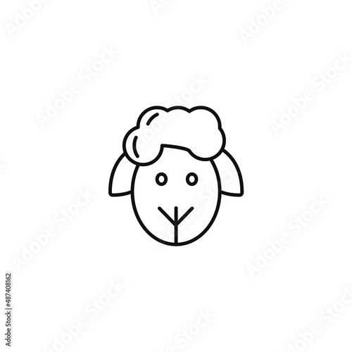 Lamb icons symbol vector elements for infographic web